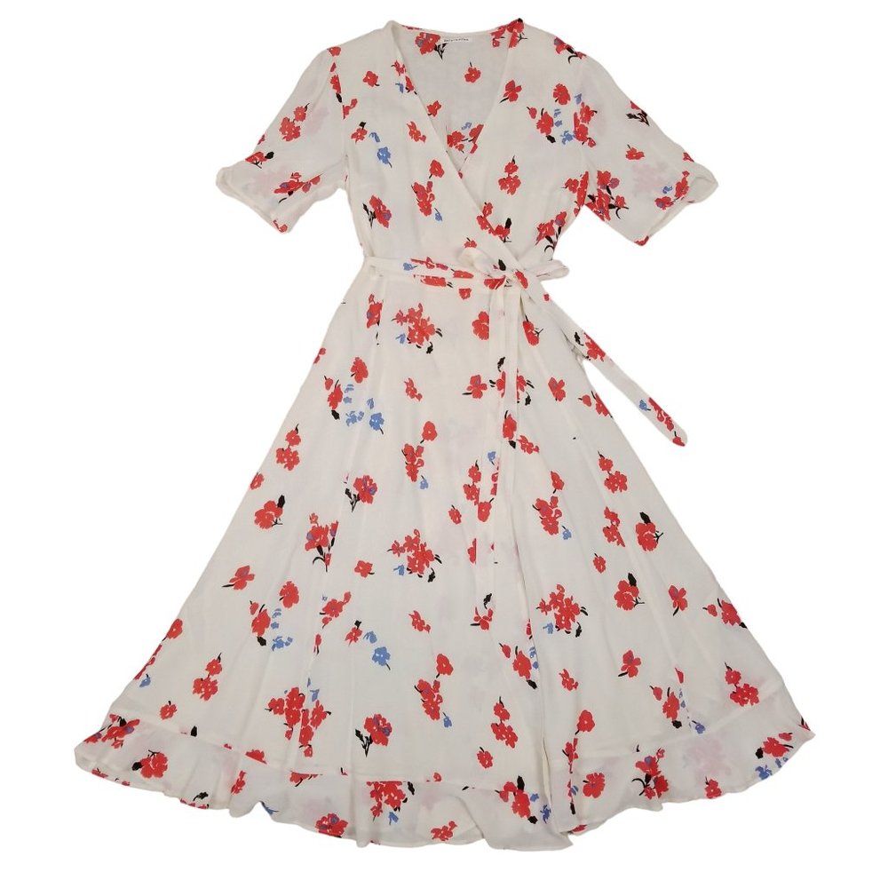 Reformation Napa Chagall Floral Wrap Dress Sz Large, Excellent condition!!